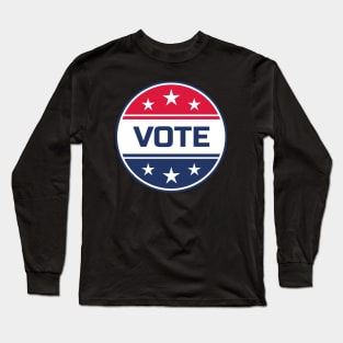 Vote - Round Design Long Sleeve T-Shirt